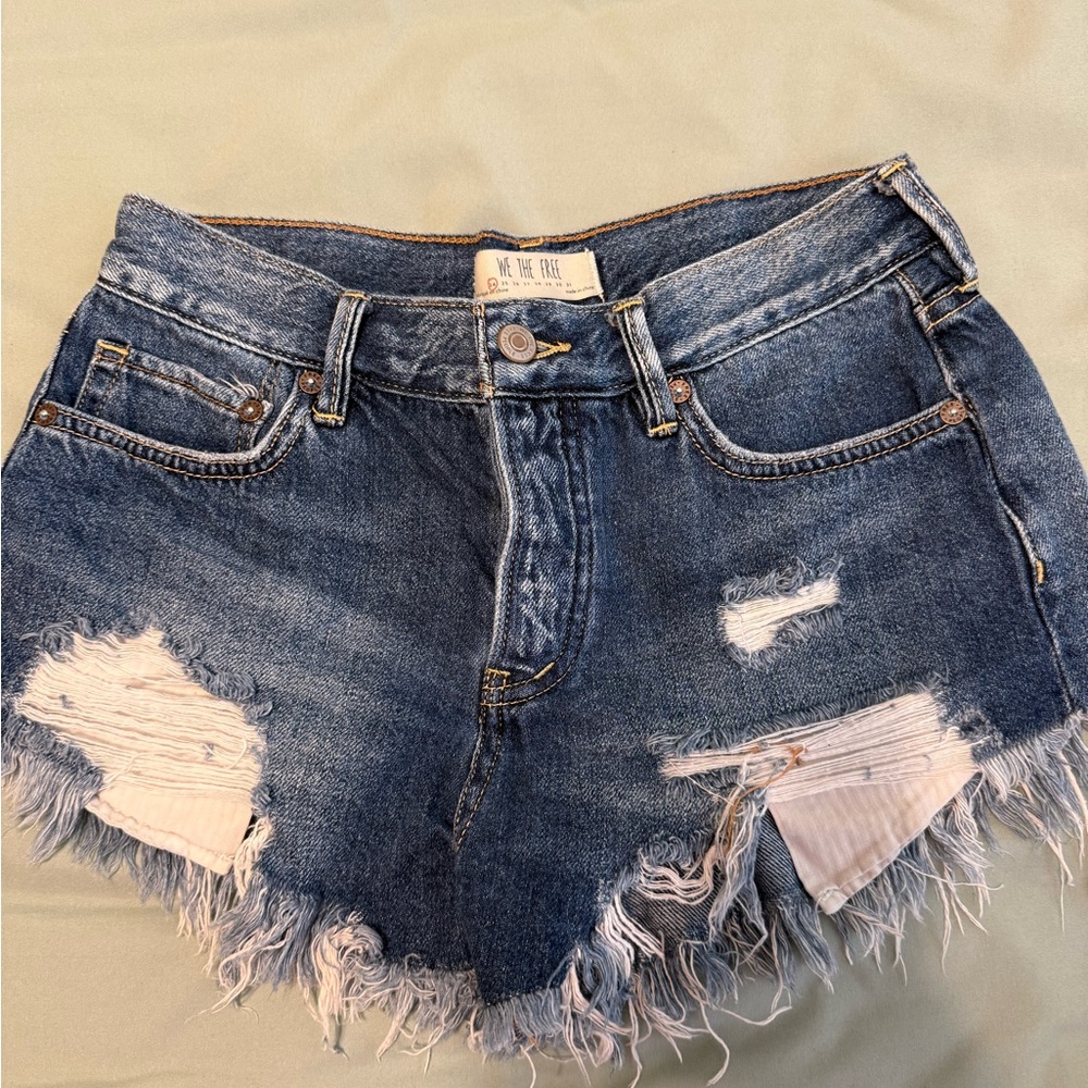 We The Free Blue Denim Jeans